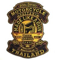ราคา อาร์มติดเสื้อ ปักลาย Royal Enfield ขนาด 14 x 18 cm. สำหับเย็บติดเสื้อกั๊กหนัง เสื้อแจ็คเก็ต (1545281753)