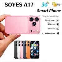 ราคา 2026 A17 MINI 3G สมาร์ทโฟน 2GB + 16GB Android 8.1 ฟรีเคสและตัวป้องกันหน้าจอ Google Play Dual SIM (27744587279)