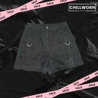 ราคา กางเกงขาสั้น CPS chaps กางเกงขาสั้น สีดำ มีกระเป๋าสองข้าง มือสอง มีของแถมให้ + แถมถุงกระดาษแบรนด์ (28829743327)