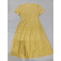 ราคา เดรสยาวงานป้าย natnicha ผ้าลูกไม้สีเหลือง (23049156883)