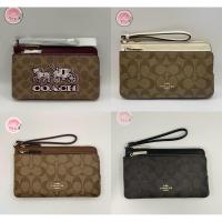 ราคา กระเป๋าสตางค์คล้องมือ coach แท้ 2 ซิป ไซต์ L (40207329883)