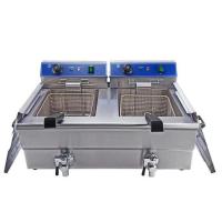 ราคา หม้อทอดไก่ เตาทอด 16ลิตร(อ่างละ 8 ลิตร) ZB-102V หม้อทอดไฟฟ้าอ่างคู่ (19912018707)