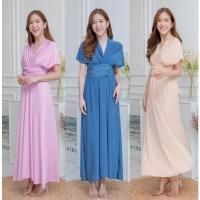ราคา (พร้อมส่ง) Infinity dress เดรสฟ้าเทา เดรสยาวสีครีม ชุดราตรีสีเขียวมินต์ สีมาใหม่ (3359129881)