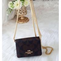 ราคา MINI WALLET ON A CHAIN (COACH 6650)WOC ครอสบอดี้สายโซ่ (28924973168)