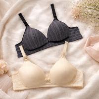 ราคา ผึ้ง - เสื้อชั้นในให้นมแบบมีโครงกระดุมหน้าและลายริ้ว ก207 (52607314665)