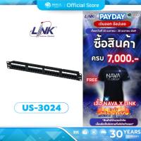 ราคา (มีส่งด่วน) LINK US-3024 CAT 5E PATCH PANEL 24 PORT CAT5E ประกัน 30 ปี (23450184863)