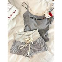 ราคา ชุดนอนผู้หญิงแบบสองชิ้น สายสะพายปลอม ใหม่ฤดูใบไม้ผลิฤดูร้อน เสื้อกั๊กขนฟู กางเกงขาสั้น ชุดนอน (40100617249)