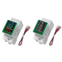 ราคา PZEM-008 Din Rail ไฟฟ้า Digital Power Energy Meter วัตต์ Kwh Wattmeter Monitor แอมป์มิเตอร์โวลต์มิเตอร์ AC 50-300V 100A (53959430523)