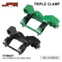 ราคา Motorcycle Accessories CNC Triple Clamp Steering Stem Bar Mount For Kawasaki KLX110 KLX 110 KLX110L (53901655843)