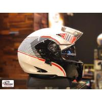 ราคา หมวกกันน็อคแบบยกคาง AGV Compact ST Vermont White-Black-Red (Size M) (20723713748)