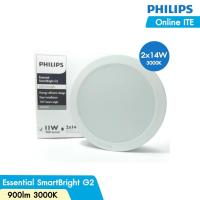 ราคา PHILIPS by Lighttrio Panel LED 11W โคมไฟดาวน์ไลท์ติดลอย 6 นิ้ว (6") แสง warm white & Day ligh รุ่น PH-DN027C/11 (7539494128)