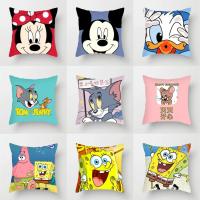 ราคา ชุดหมอนอิงโซฟา ลายการ์ตูน Disney Mickey Mouse Donald Duck Tom Jerry SpongeBob SquarePants (24774657537)
