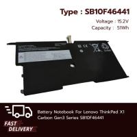 ราคา แบตเตอรี่โน๊ตบุ๊ค Battery Notebook Lenovo ThinkPad X1 Carbon Gen3 Series SB10F46441 OEM ส่งฟรี !!! รับประกัน (27707637644)