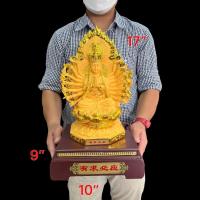 ราคา พระโพธิสัตว์กวนอิม กวนอิม เจ้าแม่กวนอิม กวนอิมพันมือ กวนอืมพันกร กวนอินั่งพันมือ เจ้าแม่กวนอิม ประทับดอกบัว26นิ้ว (23349266428)