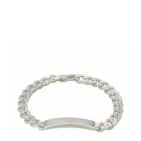 ราคา Gucci Sterling Silver Diagonal Interlocking G Bracelet (48806245707)
