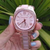 ราคา Michael kors bryn rose gold & blush acetate ladies watch (227893181)