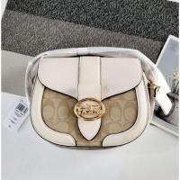 ราคา Coach C2806 Georgie Saddle Bag In Signature Canvas กระเป๋าสะพายข้าง