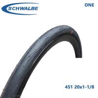ราคา Schwalbe one - ยางนอกขอบลวดสีดำ ขนาด 20X 1 1/8 (451) (18388569534)