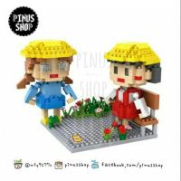ราคา Lego nano blocks LOZ Chibi Maruko (Sakura Momoko) & Tama (Honami Tamae) ♥️ ตัวต่อ เลโก้ นาโน บล็อค มารุโกะจัง & ทามะจัง (820304615)