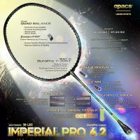 ราคา (FREE TOUR BAG+STRINGS) APACS BADMINTON CKET NEW UPGRADED IMPERIAL PRO 6.2 (49656098872)
