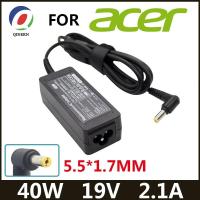 ราคา 19V 2.1A 40W 5.5*1.7 มม.อะแดปเตอร์ACโน้ตบุ๊คแล็ปท็อปสําหรับAcer Aspire D270 D257 D255 แหล่งจ่ายไฟสําหรับแล็ปท็อปอะแดปเตอร์ (55809366455)