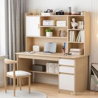 ราคา Multipurpose Study Office Desk with Cabinet Drawers and Shelves Computer Desk Desk for Home Office (51652996129)