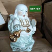 ราคา เก่าพอร์ซเลนสีพาสเทลภาพวาดทอง ไมตรียา พระพุทธรูปถุงผ้าพระเครื่องประดับเงิน,สินค้าคงคลังยี่ห้อใหม่ของสะสมโบราณพันธะ4-7-15 (56308329766)