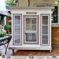 ราคา บ้านหมา บ้านแมว " " ‍ หลังใหญ่ โปร่ง อากาศถ่ายเทได้ดี พร้อมตะแกรงเหล็ก+ มุ้งลวดทั้งหลัง (23106012194)