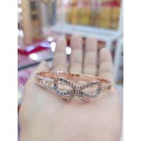 ราคา #กำไล#กำไลนาคลายโบว์ฝังเพชร (10067523465)