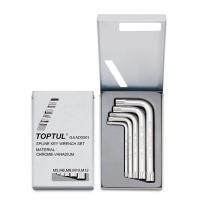 ราคา GAAD0501 ชุดกล่องประแจแอลหัวท็อก 5ชิ้น TOPTUL 5PCS Spline Key Wrench Set (25557987198)