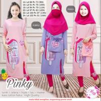 ราคา ใหม่!!! PINKY MUSLIM TUNIC SET JUNIOR FREE SLING BAG AND MASK BY M2M (9915686841)