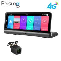 ราคา กล้องติดรถยนต์ dash cam แบรนด์ระดับไฮเอนด์ Phisung - P03: 4G, wifi, 8 นิ้ว, android 8.1 OS {ของแท้ 100%} (54506109429)