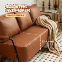 ราคา คู่ห้องนั่งเล่นที่เรียบง่ายศิลปะร้านขายเสื้อผ้าโซฟาพาร์ทเมนท์ขนาดเล็กโซฟาหนังห้องเช่าโซฟาสไตล์ย้อนยุคนอร์ดิก 22ดีคิว (51355602131)