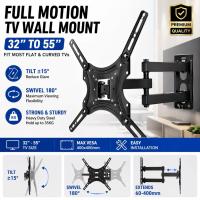 ราคา ปรับ Universal Full Motion Cantilever Mount 32 "-55 "LED/LCD/Plasma Swivel Tilt TV Wall Mount Bracket พร้อมสกรู (45202763766)
