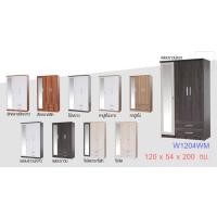 ราคา ▪️ บานกระจก1บาน ▪️ตู้เสื้อผ้า4ฟุต บานกระจก สูง200ซม.รุ่นW1204WM(ตู้เสื้อผ้า120ซม.)(สินค้าแพ็คกล่อง) (6316707696)