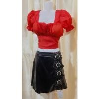 ราคา ชุดเซ็ทเสื้อครอปหนังสุดหรู (40408819761)