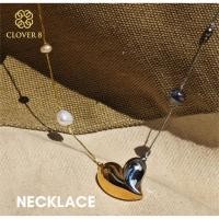 ราคา สร้อยไข่มุก ทรงบารอค ไข่มุกสีขาว สีดำ ไซส์ 6-7 mm มุกแท้100% มุกน้ำจืด Clover8jewelry (40829195854)