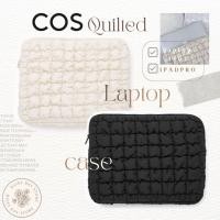 ราคา COS quilted laptop case กระเป๋าใส่แล็ปท็อป/โน้ตบุคของแท้ (พร้อมส่งสีดำ⚫️) (20585788471)