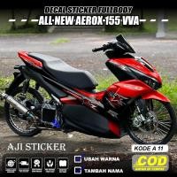ราคา Decal Sticker AEROX 155 NEW Fullbody - Aerox 155 Connected Fullbody Variation Sticker Racing Star Gradient Graphics - Yamaha Aerox 155 New Fullblock Sticker พร้อมติดตั้ง Anti-Scratch (41730135203)