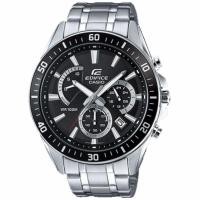 ราคา CASIO Edifice นาฬิกาข้อมือผู้ชาย สีดำ/เงิน สายสแตนเลส รุ่น EFR-552D-1AVUDF (294009098)