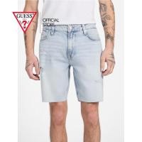 ราคา GUESS กางเกงยีนส์ขาสั้นผู้ชาย Wyatt Stretch DENIM SHORTS รุ่น M5GDV2D4Z84 สีเดนิม (44028066933)