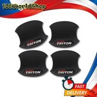 ราคา เบ้ากลม เบ้ารองมือเปิดประตู All New Triton สีดำด้าน 4 ชิ้น 4ประตู Mitsubishi L200 Triton Plus 4x2 4x4 ปี2005 - 2019 (8145411301)