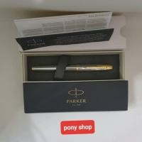 ราคา Parker IM RB Metal Shiny Chrome GT Gold Clip Roller Ball Pen (5585964404)