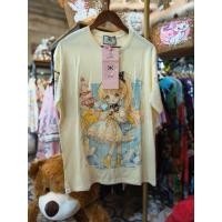 ราคา ❤️‍❤️‍เสื้อยืดเกาหลี ลายสกรีน แขนแต่งลูกไม้คุณหนู โอเวอร์ไซส์งานป้าย ใส่เป็นมินิเดรสก็ได้สินค้าถ่ายงานจริงพร้อมส่ง (44118556603)