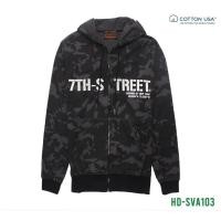 ราคา 7th Street Hoodie ลายพราง "Gray Military" รุ่น Army (6832641035)