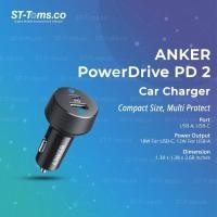ราคา Anker PowerDrive PD 2 พร้อมเครื่องชาร์จในรถยนต์ USB-A USB-C - A2720 (28781948322)
