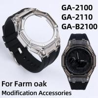 ราคา GA2100 Modification case Rubber Silicone strap For Casio G-shock GA-2100 GA-2110 GA-B2100 Replacement bezel watchband Bracelet (44959491537)
