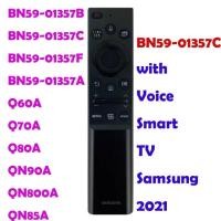 ราคา SAMSUNG BN59-01357C Voice Smart TV Remote สําหรับ Samsung 2021 QLED 4K 8K Series สมาร์ททีวี Q60A Q70A Q80A QN90A QN800A QN85A QLED 4K Smart TV Series sub BN1357B (18892492906)