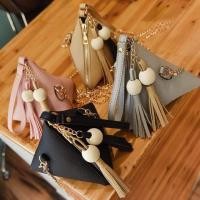 ราคา กระเป๋าแฟชั่นสามเหลี่ยม กระเป๋าสะพายน่ารัก พร้อมส่ง (6644717096)