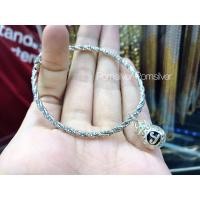 ราคา กำไลเกลี้ยงหัวกลมไขว้ เงินแท้ 92.5% (27905643418)